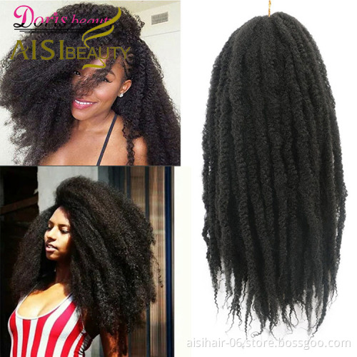 Aisi Beauty Wholesale Synthetic Soft Afro Kinky Marly Braiding Hair Extensions Crochet Hairpiece Synthetic Braiding Hair